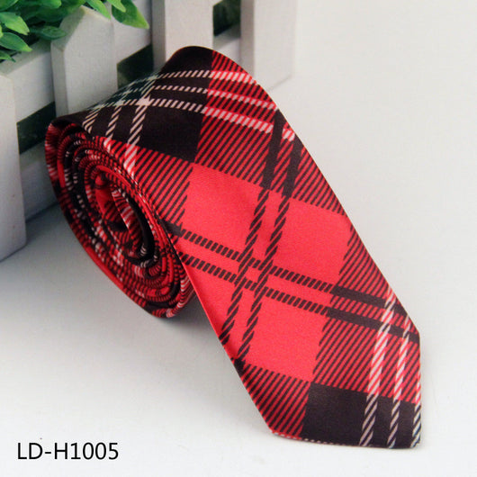 Corbata Casual de Poliéster y Seda Estampada para Hombre - Image 2