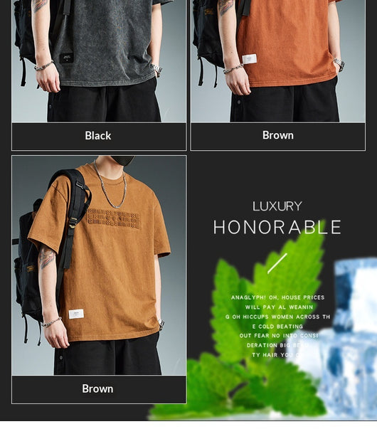 Playera Oversize Pesada de Manga Corta para Hombre - Image 22