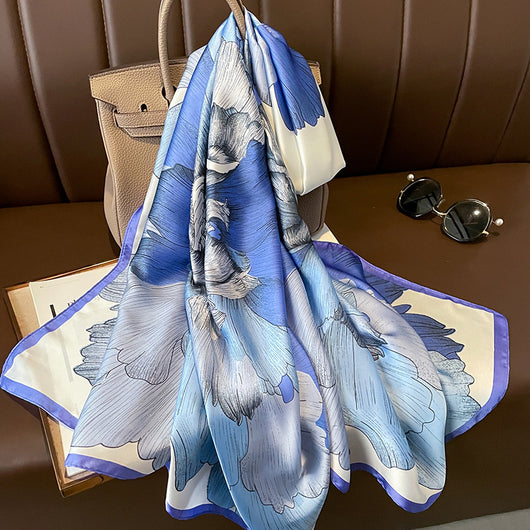 Pañuelo de Seda Estampado para Mujer - Foulard Protector Solar - Image 14