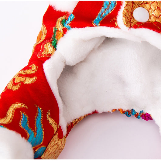 Abrigo Tradicional Chino para Perros - Traje Tang Acolchado Invierno - Image 7
