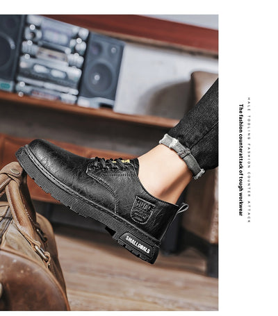 Botas de Cuero para Hombre - Estilo Casual y Trabajo - Image 19