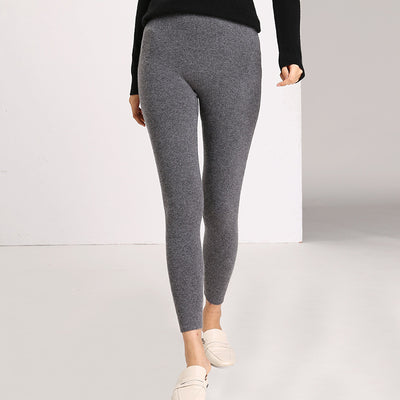 Pantalones Térmicos de Cachemira Pura para Mujer - Abrigo Invierno