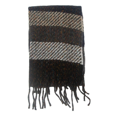 Bufanda Unisex a Rayas con Borlas - Cuello Cálido Europeo y Americano - Image 29