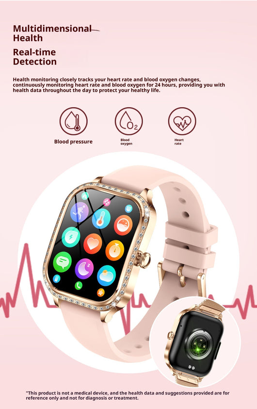 Reloj Inteligente MK88 para Mujer con Llamadas Bluetooth y Monitoreo de Salud - Image 16