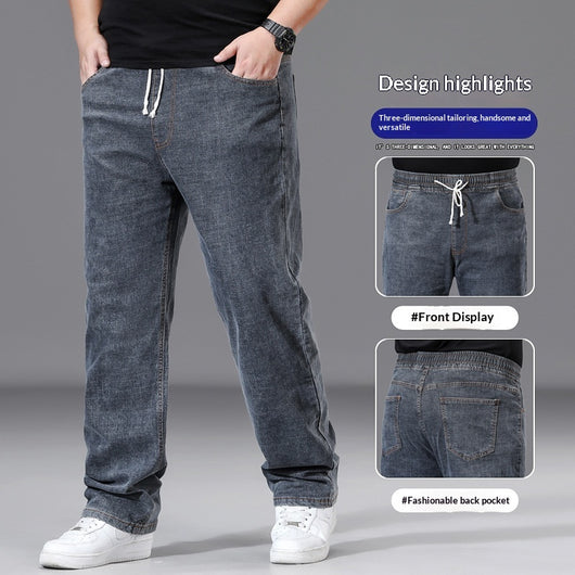 Pantalones Holgados de Cintura Elástica para Hombre Talla Grande - Image 3