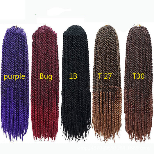 Trenzas Senegalesas Sintéticas con Gancho - Cabello Crochet Twist Negro y Marrón para Mujeres - Image 9