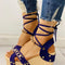 Sandalias de Tacón Alto Estilo Coreano para Mujer - Zapatos Casuales de Moda