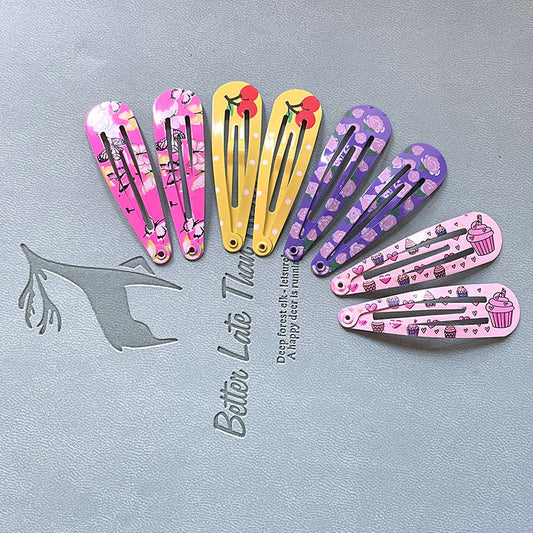 Clip Infantil Estampado para Cabello Suelto
