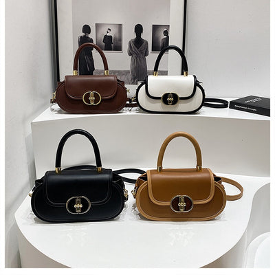 Bolso Tote Retro Premium Mate con Correa Cruzada Miniatura Redonda Otoño - Image 22