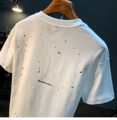 Playera Hombre Estampado Tinta Splash Manga Corta - Image 13