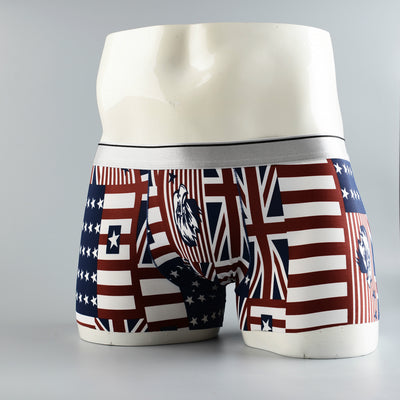 Boxers Hombre Estampado Floral Seda de Hielo Cintura Media Transpirables - Image 16