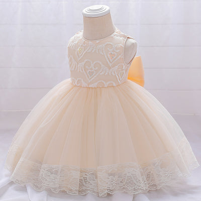 Vestido de Niña Europeo Americano con Bordado en Malla - Image 6