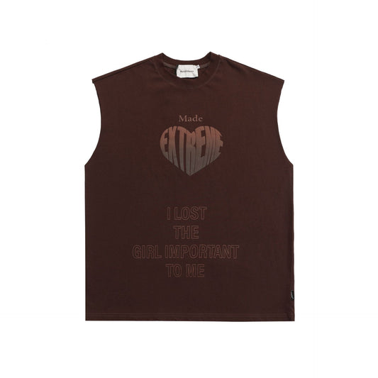 Camiseta Tirantes Foam Love Guochao - Diseño Minimalista Solid Color para Hombre - Image 2