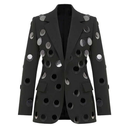 Blazer de Botones con Detalles de Lentejuelas - Image 2
