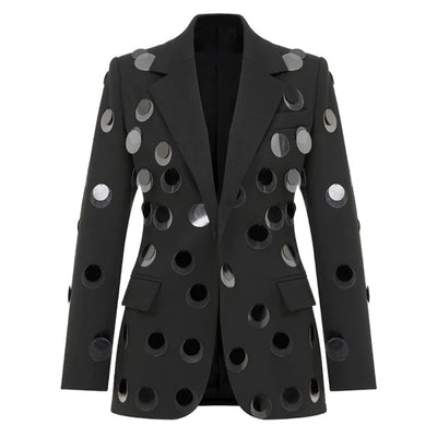 Blazer de Botones con Detalles de Lentejuelas - Image 2