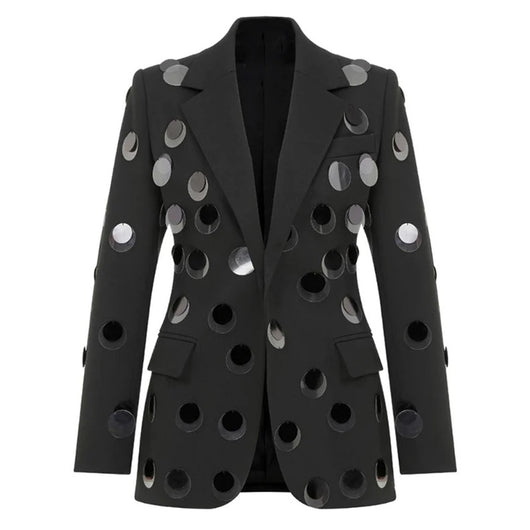Blazer de Botones con Detalles de Lentejuelas - Image 2