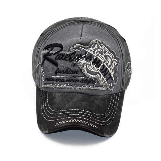 Visera Deportiva de Algodón Desgastado para Mujer