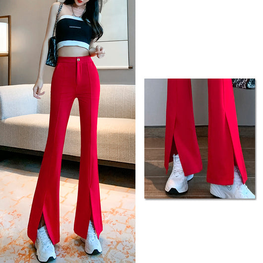 Pantalones Casuales Slim con Abertura Lateral - Corte Elegante y Versátil - Image 4