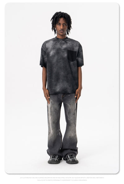 Camiseta de Algodón Lavado Estilo Americano para Hombre - Image 7