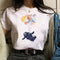 Playera Estampada de Personalidad Creativa para Estudiantes