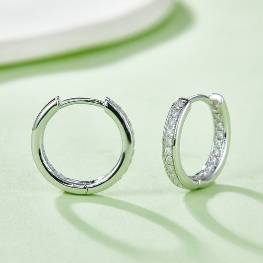 Aretes de Moissanita en Plata de Ley con Diamantes de Alta Calidad - Image 9
