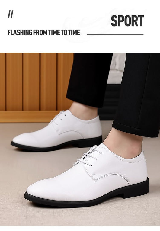 Zapatos de Cuero Casuales para Hombre con Suela Blanda - Estilo Ejecutivo - Image 9