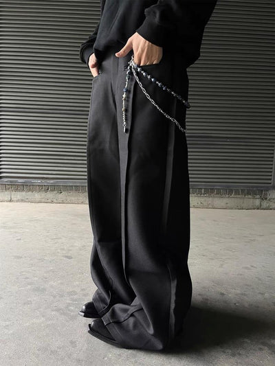 Pantalón Cargo Multifuncional con Cadena de Cintura y Cierre Combinado - Image 38