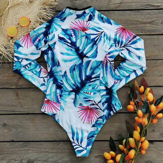 Traje de Baño Deportivo de Manga Larga y Cintura Alta para Surf - Image 13