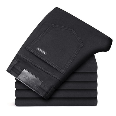 Pantalones Jeans Slim Straight Negro para Hombre - Image 8
