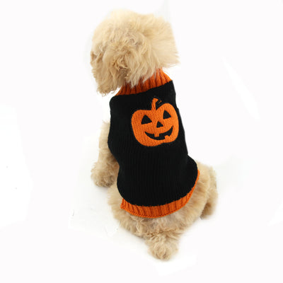 Suéter Tejido de Calabaza para Perros - Disfraz Halloween - Image 10