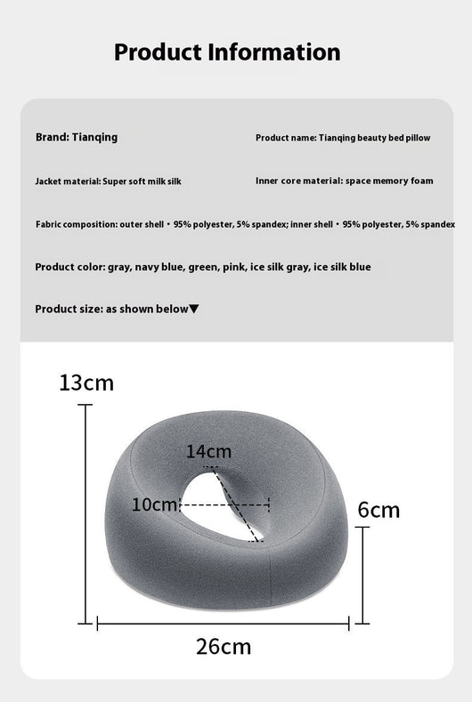 Almohada Ergonómica de Espuma Viscoelástica para Masaje Facial - Image 10