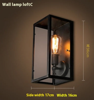 Lámpara de Pared Industrial Retro para Dormitorio y Pasillos - Image 9