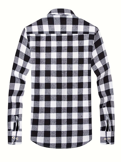 Camisa de Franela a Cuadros para Hombre - Uso Todo el Año - Image 37