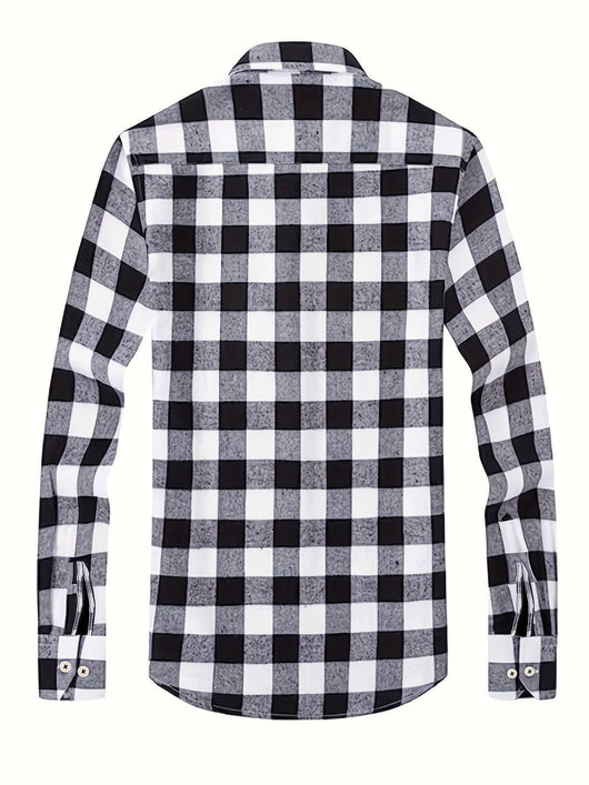 Camisa de Franela a Cuadros para Hombre - Uso Todo el Año - Image 37