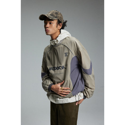 Sudadera Suelta Estilo College Retro Cuello Redondo - Image 2