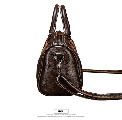 Bolso Retro de Cuero Genuino para Mujer - Diseño Casual y Portátil - Image 7