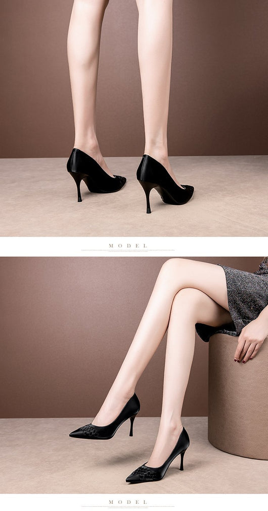 Zapatos de Tacón Stiletto para Mujer - Punta Fina y Boca Baja - Image 8