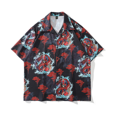 Camisa Retro Estampado Floral para Hombre - Image 2