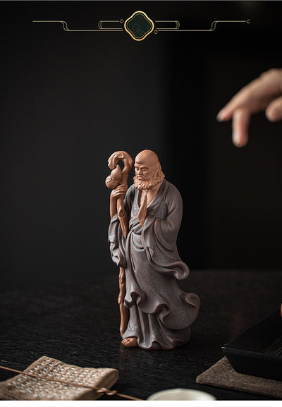 Ornamento Zen Ancestral: Bodhidharma Cruzando el Río - Image 23