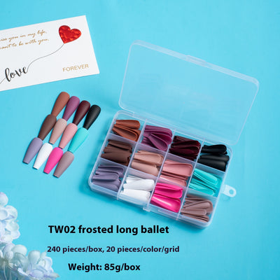 Uñas Postizas Ballet con Adhesivos - Protección y Elegancia - Image 27