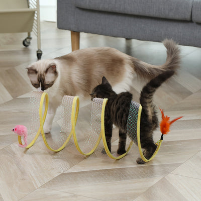 Kit Completo de Juguetes para Gatos - Túnel Plegable, Pelotas y Ratones Interactivos - Image 10