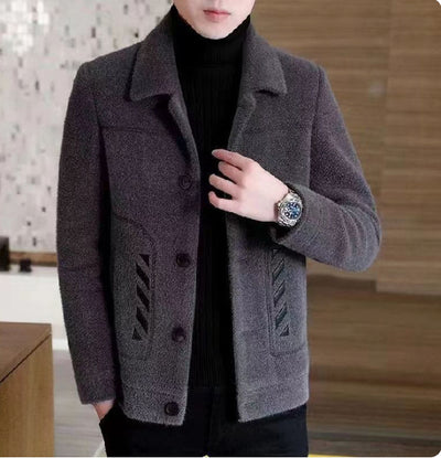 Abrigo de Lana Corto para Hombre - Chaqueta Acolchada Otoño Invierno - Image 3