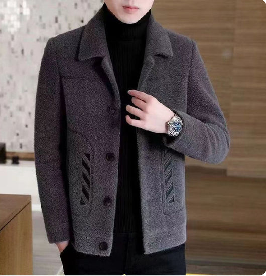 Abrigo de Lana Corto para Hombre - Chaqueta Acolchada Otoño Invierno - Image 3