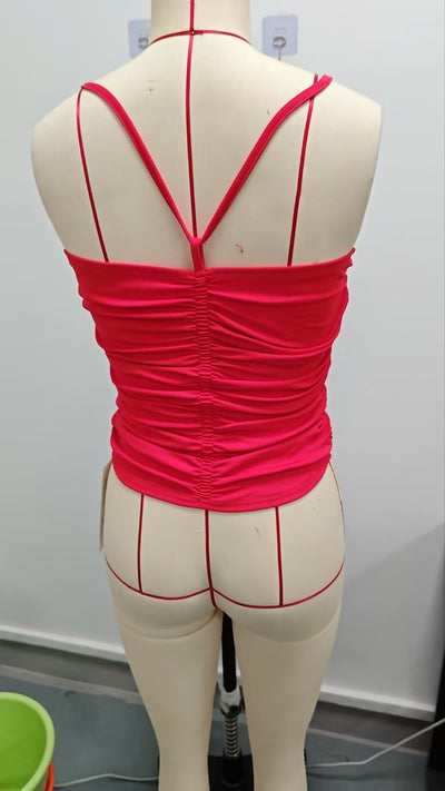 Chaleco Reductor de Seda Helada con Pliegues y Ajuste Slim - Image 9
