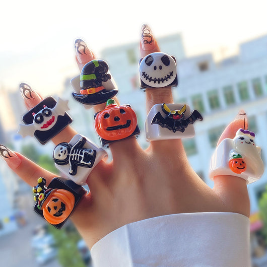 Anillos de Calabaza, Murciélago y Fantasma para Halloween - Image 13