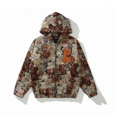 Chaqueta Hoodie Suelta con Cierre de Moda Europea y Americana - Image 5