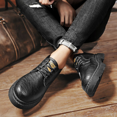 Botas de Cuero para Hombre - Estilo Casual y Trabajo - Image 4