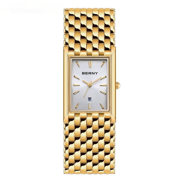 Reloj de Cuarzo Dorado Ultrafino para Pareja - Acero Inoxidable Resistente al Agua - Image 6