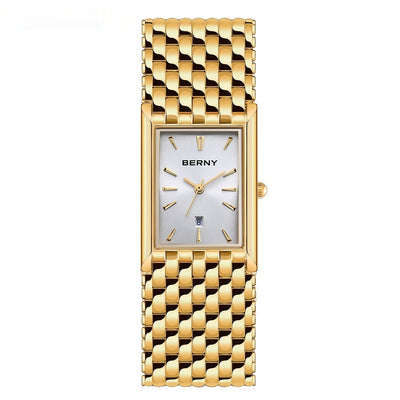 Reloj de Cuarzo Dorado Ultrafino para Pareja - Acero Inoxidable Resistente al Agua - Image 6