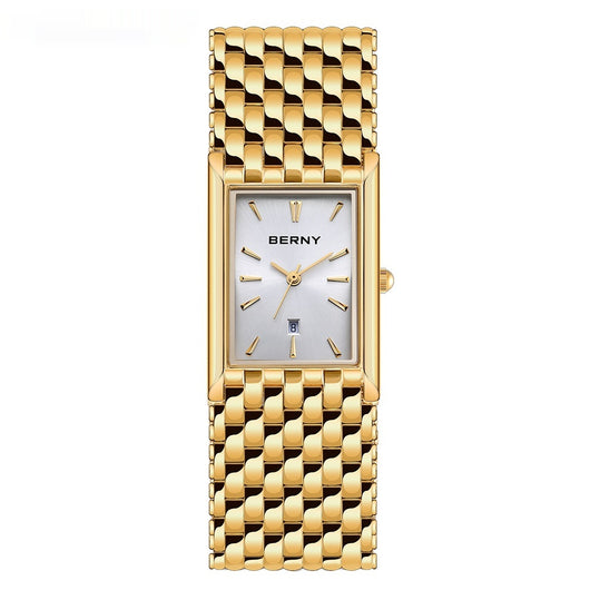 Reloj de Cuarzo Dorado Ultrafino para Pareja - Acero Inoxidable Resistente al Agua - Image 6
